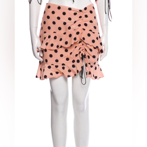 For Love And Lemons Dresses & Skirts - FOR LOVE AND LEMONS POLKA DOT PRINT DRAW STRING TO ADJUST LENGTH
LARGE BACK ZIP